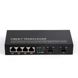 Bán buôn Gigabit <span class=keywords><strong>Ethernet</strong></span> sợi chuyển đổi với 2 SFP cổng 4 RJ45 cổng thu phát sợi SFP thu phát - Product Image 1