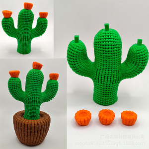 3D Printed Cactus Desktop Ornament <b>PLA</b> Material Indoor Outdoor Decoration Customizable Multi Color Options - Product Image 5