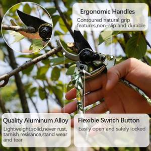 Ensemble d'outils de <span class=keywords><strong>jardinage</strong></span> pour femmes en aluminium avec motifs floraux, comprenant une pelle, une fourche, une sécateur, cadeau pour femmes, pots à fleurs, jardinières - Product Image 6