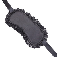 Mainan Seks Renda Hitam Permainan Pasangan Dewasa Perlengkapan BDSM Alat Pengikat Dominatrix Set Penutup Mata & Borgol