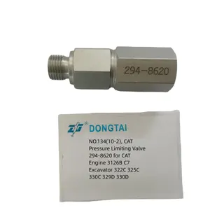 NO.134(10-2) C-A-T Diesel Fuel Engine Pressure Limiting Valve 294-8620 for CAT Engine 3126B C7 Excavator 322C 325C 330C 329D 330