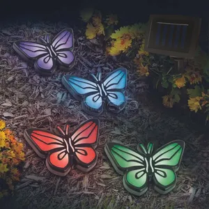 Outdoor Decor Fairy Butterfly Solar Lichterketten für LED Yard Garden Lawns Dekoration