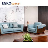 EGROspace Fournisseur Professionnel Ensemble de Mobilier de Bureau en Cuir Luxe Fonctionnel Canapé Sectionnel Exécutif pour Visiteurs