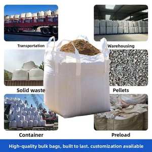 Jiuru 1.5-2 Ton Tas Jumbo FIBC PP Tahan Lama dengan Dasar Datar, Tali Sudut Silang, dan Lubang Pembuangan Atas yang Dapat Dibuka Penuh. - Product Image 4