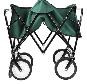 Collapsible All-Terrain Beach Wagon <strong>Cart</strong> with Four-Wheel <strong>Big</strong> Wheels Large Weight Capacity Heavy Duty Four-Wheel Foldable <strong>Carts</strong> - Product Image 5