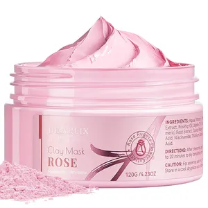 Private Label OEM ODM 100% natürliche Schönheit Bio-Gesichts maske White ning Peeling Rose Gesichts maske