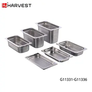 ALL SIZES EUROPE STANDARD STAINLESS STEEL 1/3 SIZE FOOD PAN GASTRONORM GN PAN