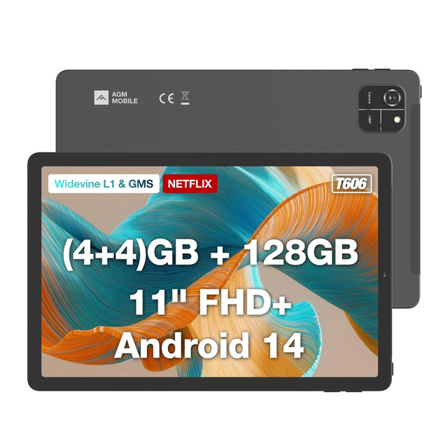 New AGM PAD T1 Android 14 FHD+ 11 Inch 8(4+4)GB+128GB Octa Core MTK 2.0GHz Wi-Fi Tablet 2025