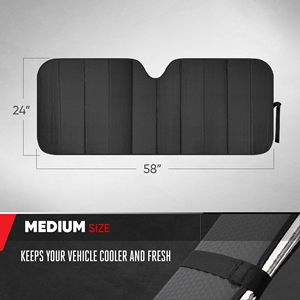 Black Double Layer UV protection Car Front <b>Window</b> Sunshade Foldable Sunshade for Universal Cars - Product Image 3