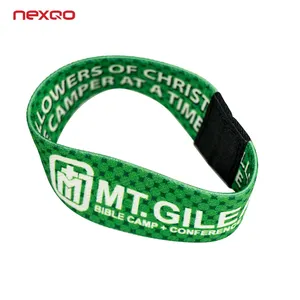 RFID Writable Waterproof Elastic Rope Wristband NFC Passive Access Control Bracelet