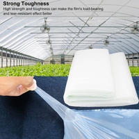 Film PE transparent anti-buée, anti-goutte, résistant aux UV, à diffusion de lumière et à rétention thermique, pour serres agricoles et culture de légumes, utilisable en toutes saisons.