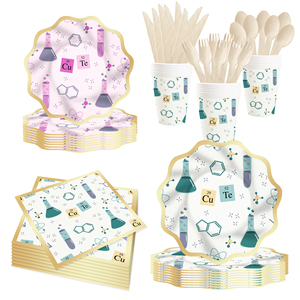 DAMAI - Decoraciones Personalizadas para Fiestas de Pequeños Científicos, Vajilla con Temática Científica, Artículos para Fiestas, Kit para Fiestas de Científicos Locos - Product Image 4