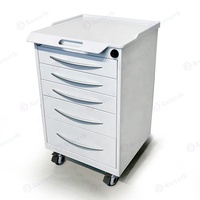 Anteeth 5 tiroirs mobile dentaire en acier inoxydable marbre Table armoire clinique salon de beauté meubles mot de passe serrure armoire dentaire