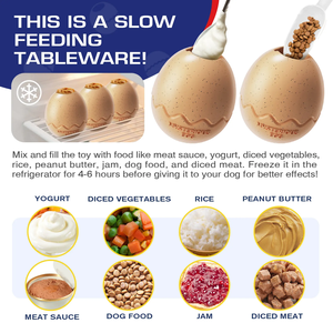 XIAOGO. Jouet pour chien en forme d'œuf de <span class=keywords><strong>dinosaure</strong></span>, distributeur de nourriture lente, en plastique écologique, étanche, avec son de poulet, pour animaux de compagnie - Product Image 3