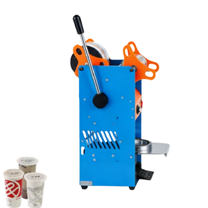 Dispositivo Sellador de Vasos Semiautomático Pequeño para Bebidas de Té con Leche y Burbujas, Sellador Portátil de Vasos de Plástico y Papel - Product Image 1