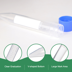 प्रयोगशाला थोक प्लास्टिक शंक्वाकार नीचे स्नातक की उपाधि डिस्पोजेबल बाँझ 10ml अपकेंद्रित्र ट्यूब - Product Image 2