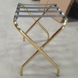 Portaequipajes Plegable Moderno de Acero Inoxidable Cromado para Hoteles, Capacidad de Carga de 100-150 Libras, Muebles Comerciales Duraderos - Product Image 5