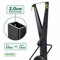 Machine à ski professionnelle UNIQ Pro avec écran LCD réglable et corde de traction de qualité industrielle pour l'entraînement d'endurance