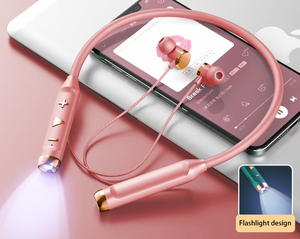 Grosir Baterai Besar Harga Murah Senter Tahan Air Olahraga <span class=keywords><strong>Earbuds</strong></span> HIFI Earphone In-ear Nirkabel Headphone Leher LED ENC - Product Image 2