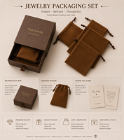 Boîtes d'emballage de bijoux de luxe personnalisées en gros avec logo, pour boucles d'oreilles, bagues, bijoux, pochettes et petits tiroirs, avec estampage à chaud doré