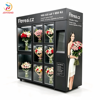 Distributeur automatique de fleurs réfrigéré JOYVEND, dernier modèle, 8 casiers, avec écran tactile et système de paiement sans espèces