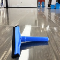Raclette de sol pour le nettoyage des vitres, brosse de nettoyage de comptoir de cuisine en plastique jaune pour salle de bain directe en usine
