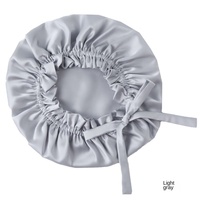 Bonnet de nuit en soie de mûrier respirant et réglable, double couche, multicolore, pour le soin des cheveux et la climatisation