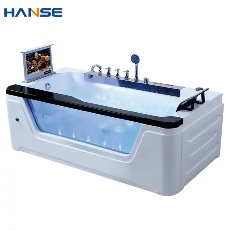 Giá bán buôn hiện đại trong nhà phòng tắm Spa bồn tắm trắng Acrylic Whirlpool massage bồn tắm