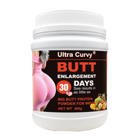 Poudre puissante de formule Maca OEM pour l'agrandissement des fesses avec 100 % d'herbes naturelles pour les hanches et les fesses généreuses des adultes, 400 g, complément alimentaire