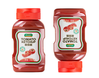 Bouteille de condiment pour animaux de compagnie de qualité alimentaire 10oz 12oz, bouteille en plastique pour sirop, miel, ketchup, avec valve en silicone et bouchon