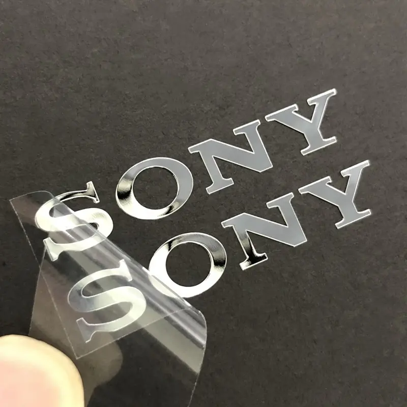 Etichette con lettere metalliche adesivi con Logo personalizzato adesivi in metallo con etichetta in oro 3d per quadranti per orologi grazie lettera