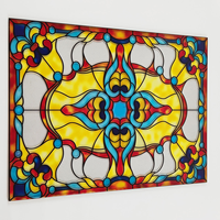 Vitres de Chambre à Coucher en Verre Flotté Trempé sur Mesure, Style Européen, Protection de la Vie Privée pour Hôtels, Décoration d'Églises, Vitraux Chinois