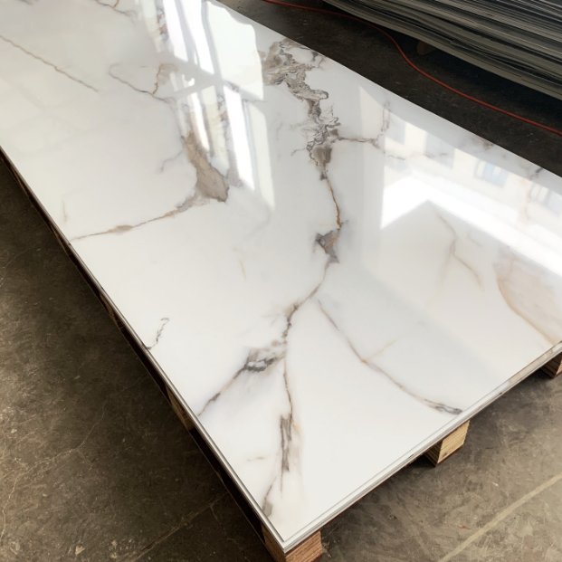 UV PVC Marble Sheet PVC Wall Panel Rock Embossed Pvc Sheets for Wall Decoration