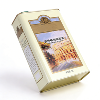 Boîte en métal personnalisée de 1L et 5L pour l'emballage d'huile d'olive de qualité alimentaire, boîte en métal pour aliments