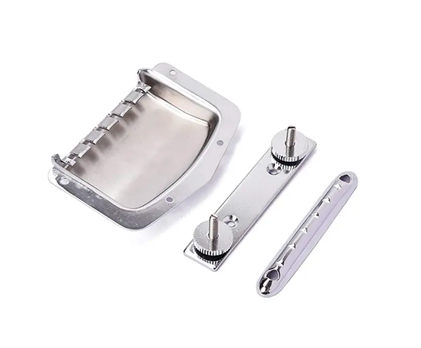 E-Gitarren-Teile Saitenhalter-Brücke Gebraucht TEISCO Chrome Color Guitar Bridge Großhandel