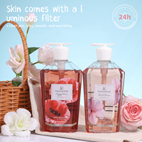 Gel douche à l'huile de citron, marque privée, peau lisse, rafraîchissant, gommage corporel exfoliant, blanchissant, crème nourrissante pour la douche aux fleurs