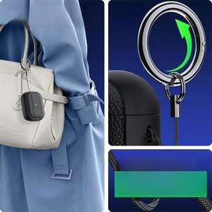 Funda protectora para auriculares AirPods de 4ª generación, diseño simple con textura de lichi, cuero, cobertura total, a prueba de caídas. - Product Image 3