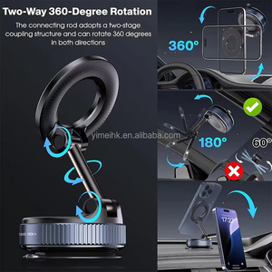 Support magnétique universel rotatif à 360 degrés pour téléphone, idéal pour la voiture et le bureau, compatible iPhone – Accessoires auto en gros - Product Image 6