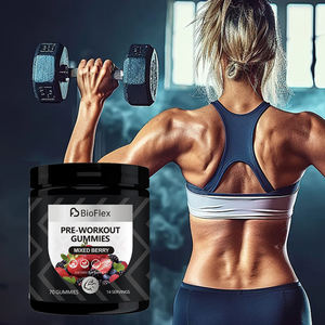 Gommes bêta-alanine pré-entraînement de marque privée OEM Supplément énergisant vitamine B12 à la caféine - Product Image 4