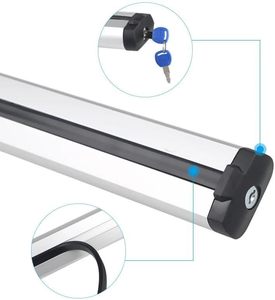 Barres transversales de toit en aluminium pas chères, verrouillables, pour le transport de bagages sur le toit du véhicule - Product Image 4