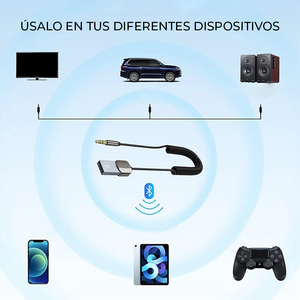 อะแดปเตอร์บลูทูธ USB เป็นแจ็ค 3.5 มม. ตัวรับส่งสัญญาณเสียง Aux - Product Image 4