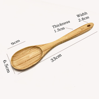 Fourchette à pâtes Spaghetti en bambou et cuillère de service à pâtes 6 pièces Serveur à spaghetti fendu en bois de taille personnalisée