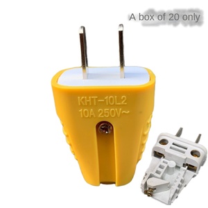 Enchufe monofásico trifásico enchufe grueso de alta potencia retardante de llama Amarillo 10A enchufe de dos etapas a tres etapas - Product Image 5