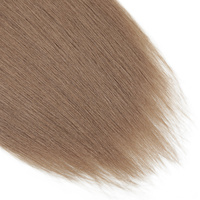 Blisshair Queue de cheval droite de 24 pouces avec élastique, extension synthétique à tresser, résistante à la chaleur, portable, haute température, non inflammable 3
