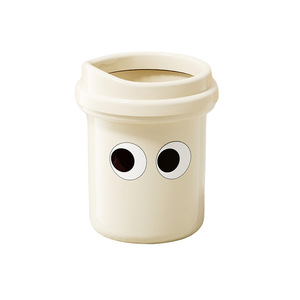 ถังขยะทรงกระบอกน่ารักพร้อมฝาปิดสำหรับใช้ในบ้าน ห้องนอน ห้องนั่งเล่น ห้องน้ำ ใช้ภายในอาคาร ดีไซน์ DIY - Product Image 5