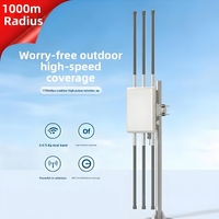 Punto de Acceso WiFi para Exteriores de Largo Alcance de 1KM, AP Inalámbrico de Alta Potencia de 1750Mbps, Cobertura Exterior 802.11ac, Comfast CF-WA900 V3