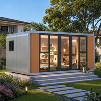 Maison conteneur, maison préfabriquée en verre, maison préfabriquée en module, petites maisons, maison préfabriquée moderne, maison préfabriquée 20m2