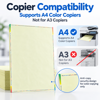Papier Fonctionnel Anti-Copie Format A4 Compatible avec l'Impression Couleur et Noir-Blanc Caractéristiques Technologiques Double Face Sécurité