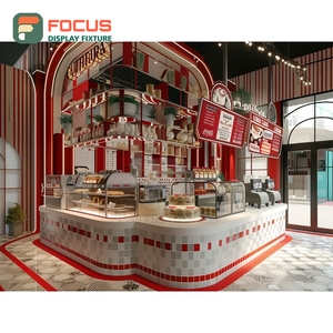 Integrated Coffee Display Cabinet Glass Front Bean <b>Shelf</b> Storage Zone Walnut Cafe Display Cabinet - Product Image 2