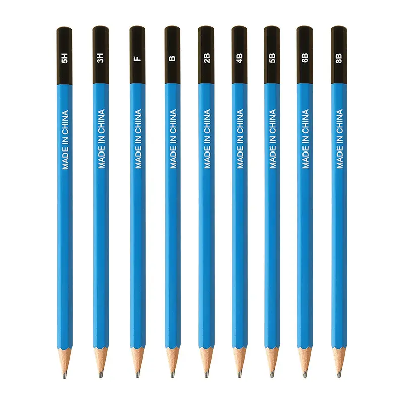 XinyiArt Wholesale Sketching Pencil 3H 5H 7H B 2B 4B 5B 6B 8B 10B 12B 14B Drawing Pencil Sketch Pencil For Artist Beginner